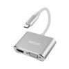 USB-C to VGA & HDMI Adapter | 4K HDMI + 1080P VGA - DA660
