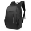 LB210 15" PU + Nylon Laptop Backpack with USB - Black