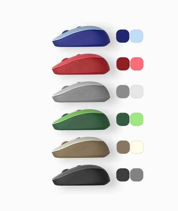 Wireless Optical Mouse -2.4GHz,1600DPI,4 Buttons, Silent Click - MW210 - Gold, Brown