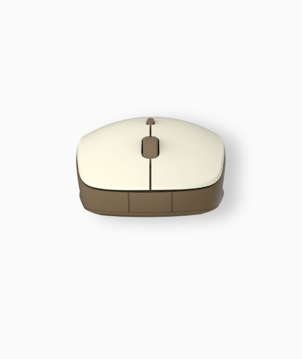 Wireless Optical Mouse -2.4GHz,1600DPI,4 Buttons, Silent Click - MW210 - Gold, Brown