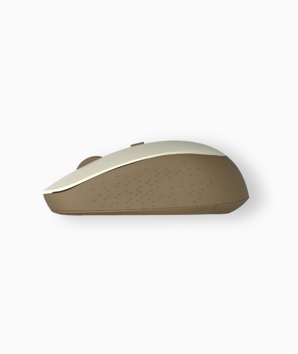 Wireless Optical Mouse -2.4GHz,1600DPI,4 Buttons, Silent Click - MW210 - Gold, Brown