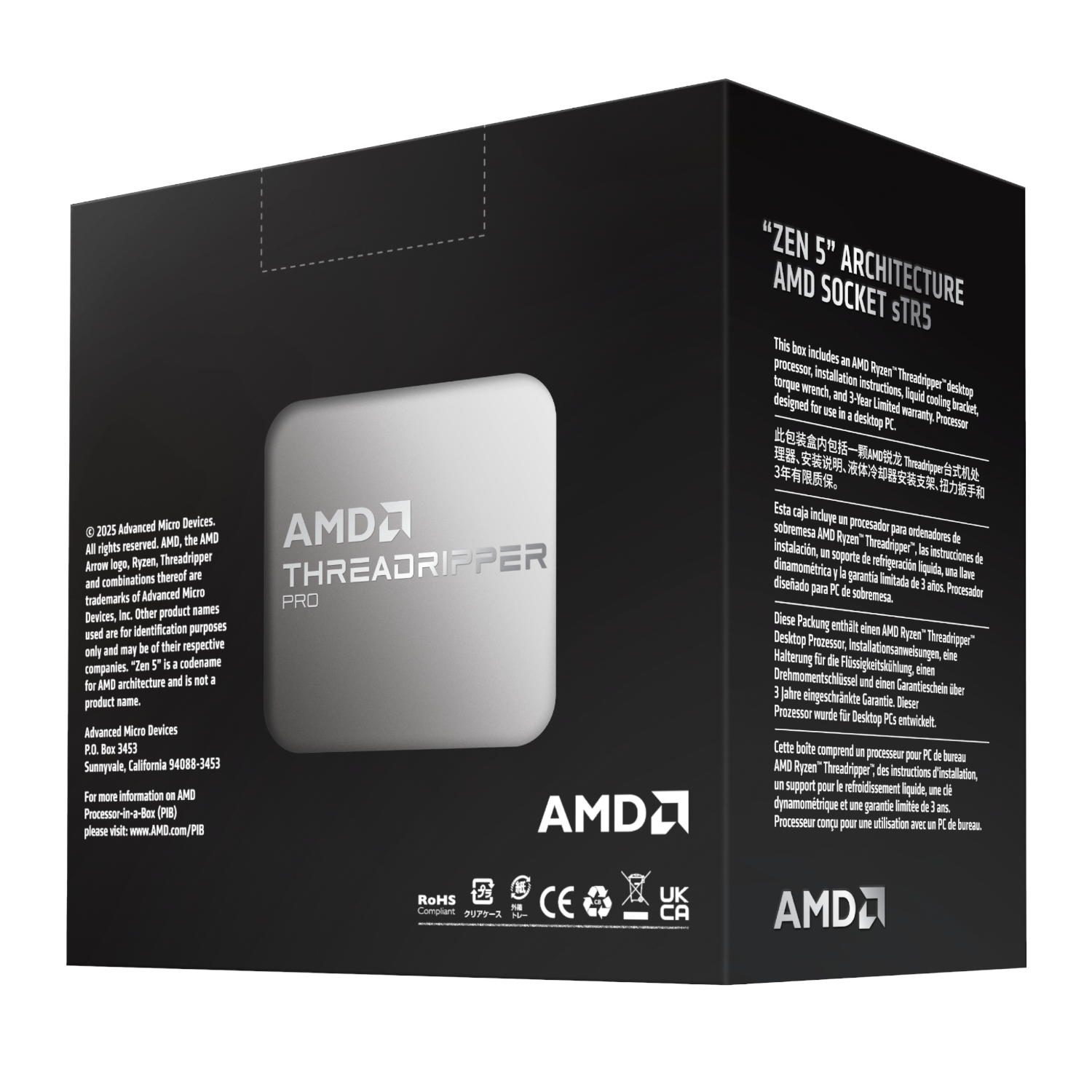 100-100000724WOF_AMD-Ryzen-Threadripper-PRO-9965WX-sTR5-24-core-CPU_wr_04a.jpg AMD Ryzen Threadripper Pro 9965WX 24 Core 4.2GHz CPU