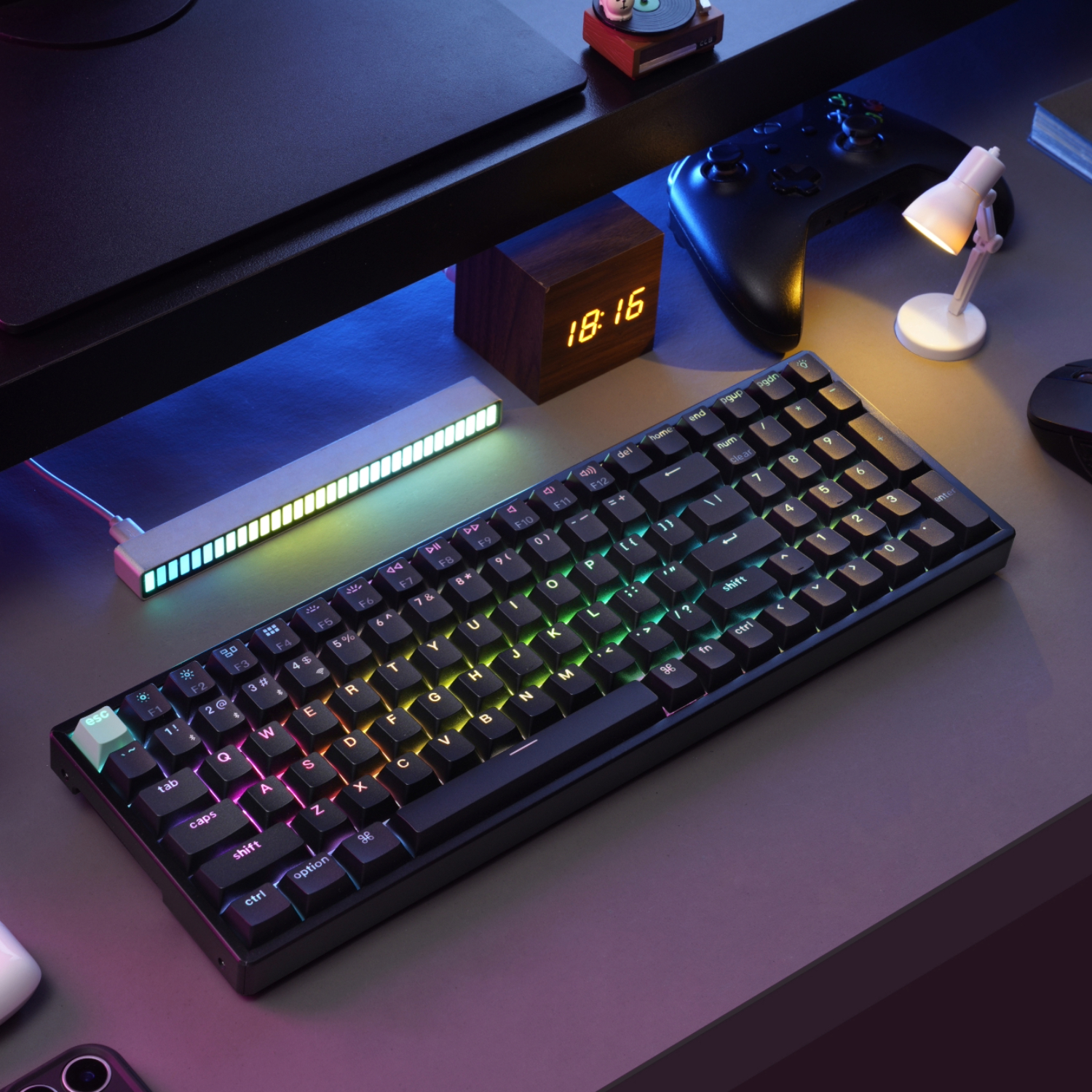 Keychron K4 HE 96% Magnetic Switch Hot-Swap RGB Wireless Keyboard – Black