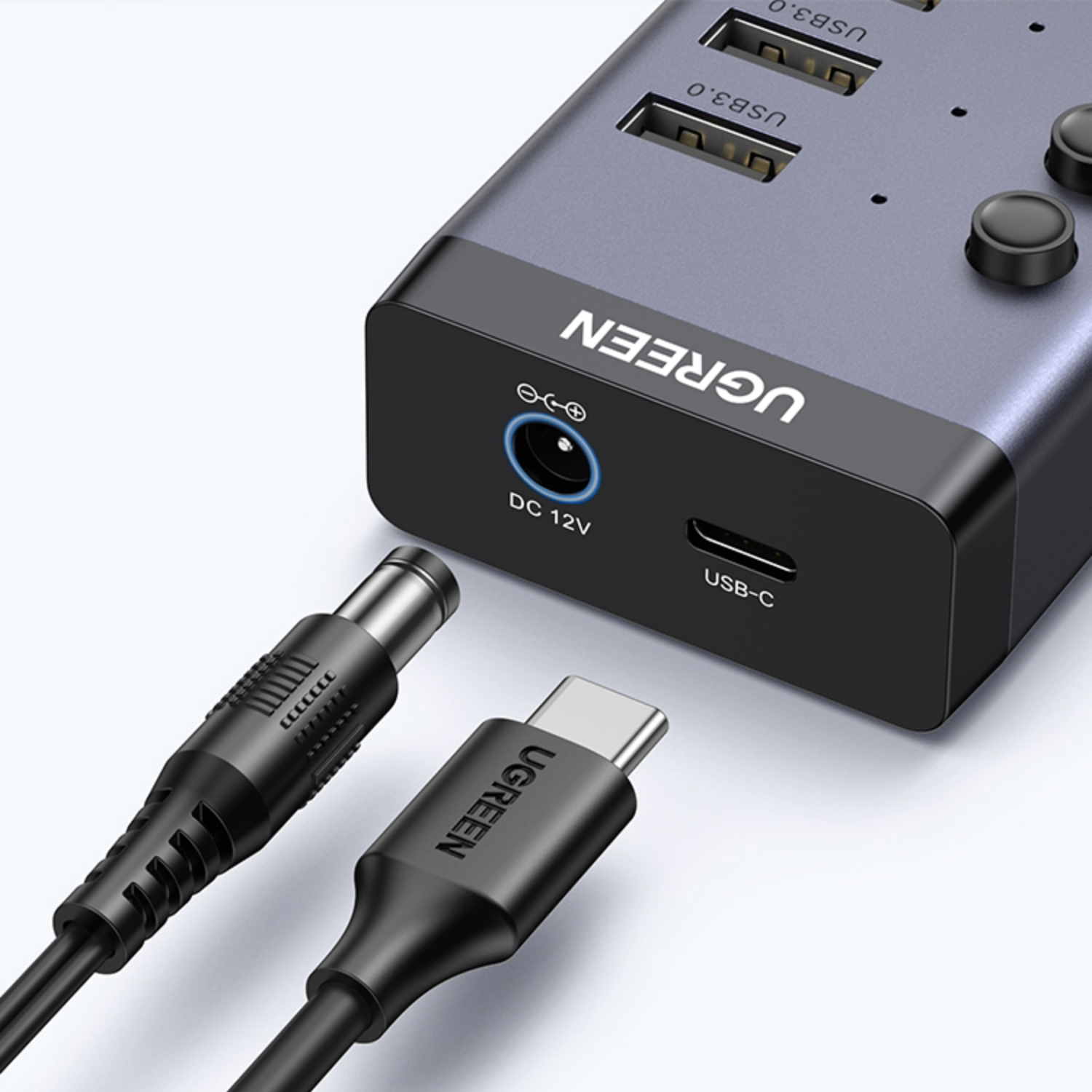 UGREEN 7 in 1 USB 3.0 Hub-Grey