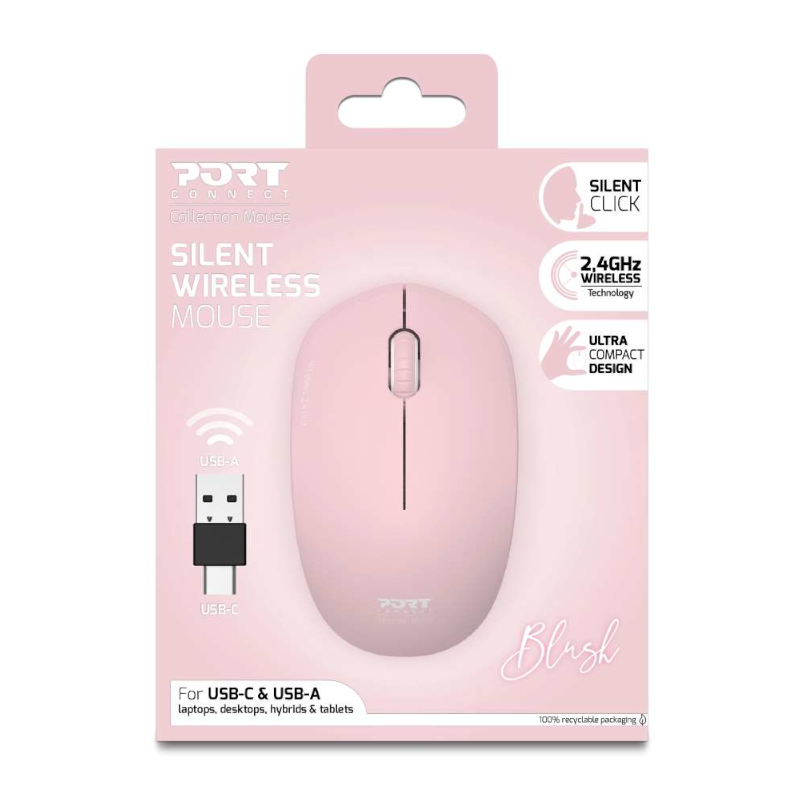 900541_wr_05.jpg Port Connect MOUSE COLLECTION II WIRELESS Blush