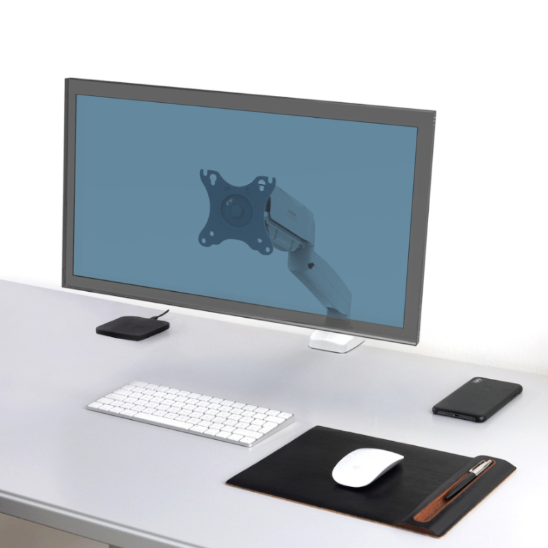 PORT Monitor Arm VESA Single Screen - White