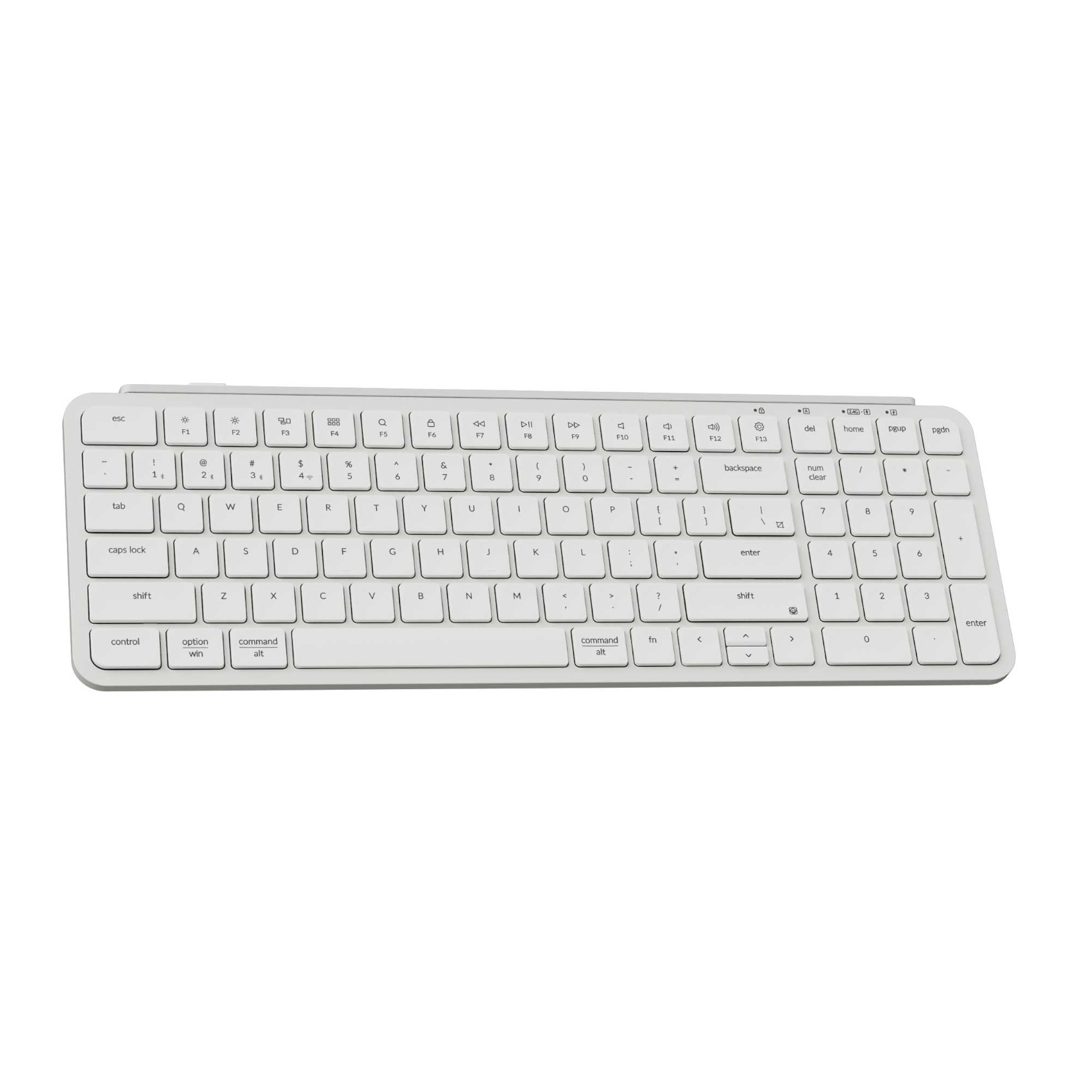 Keychron B2 Pro Ultra-Slim 96% Wireless Keyboard - Ivory White