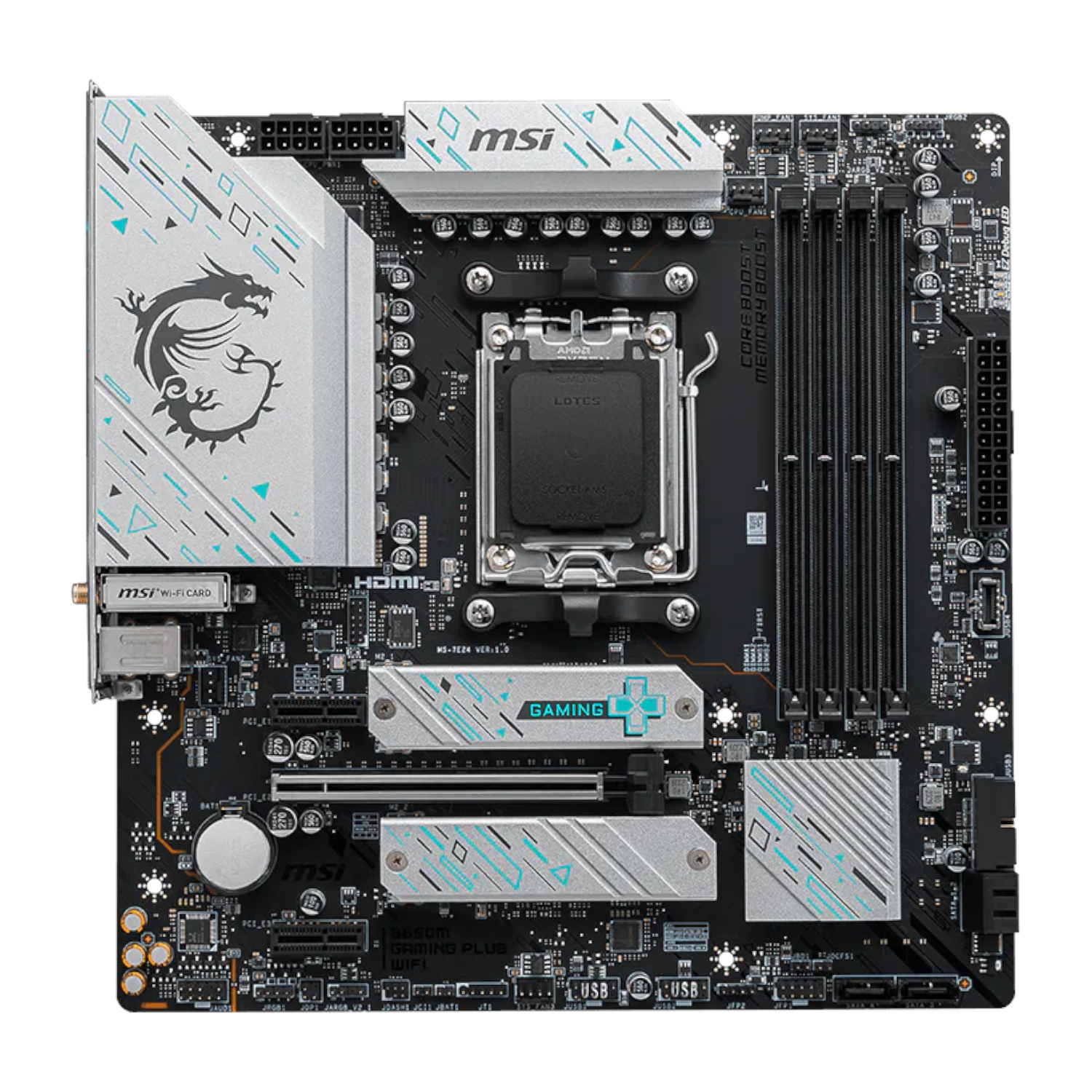 MSI B650M Gaming Plus WiFi AM5 M-ATX Gaming Motherboard