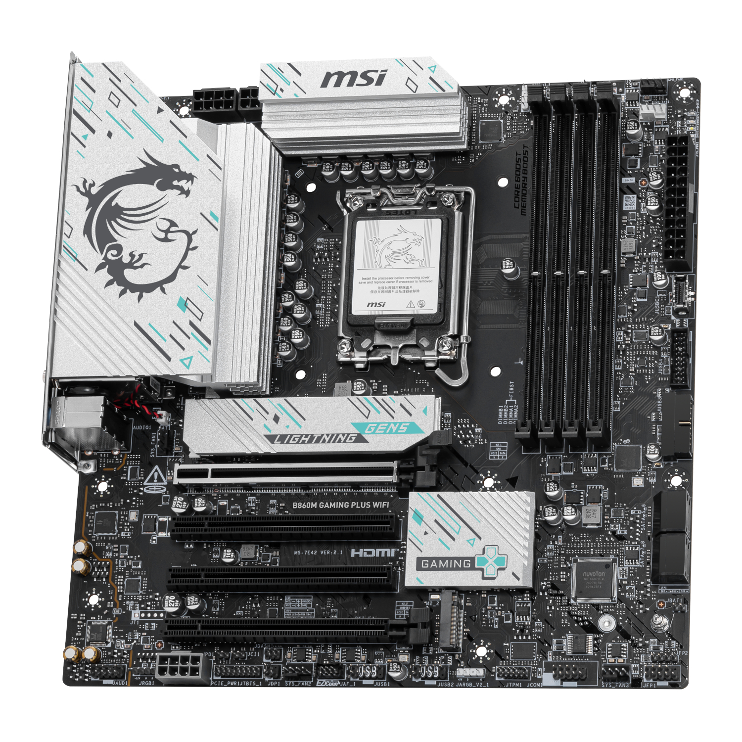 MSI B860M Gaming PLUS WIFI Intel LGA1851 DDR5 M-ATX Motherboard