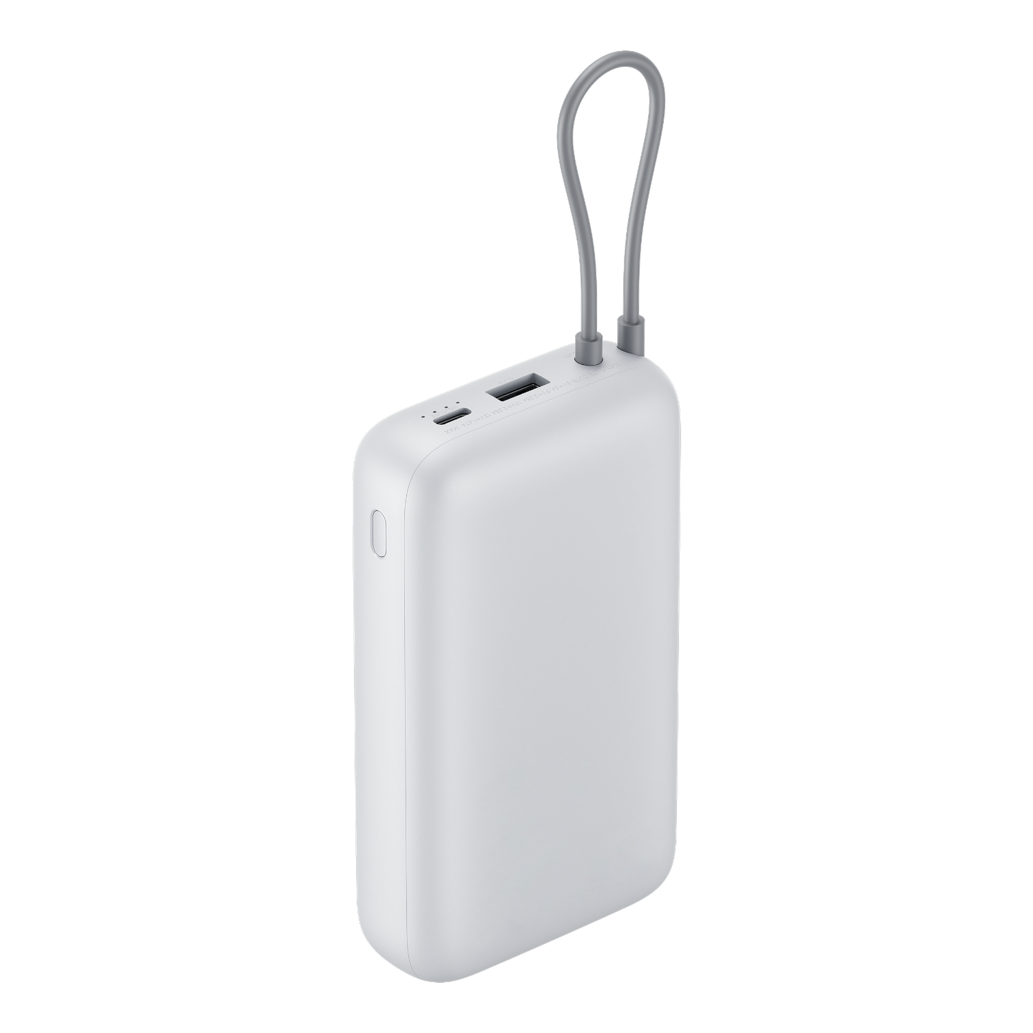 Xiaomi Power Bank 20000mAh (Integrated Cable) - Light Grey