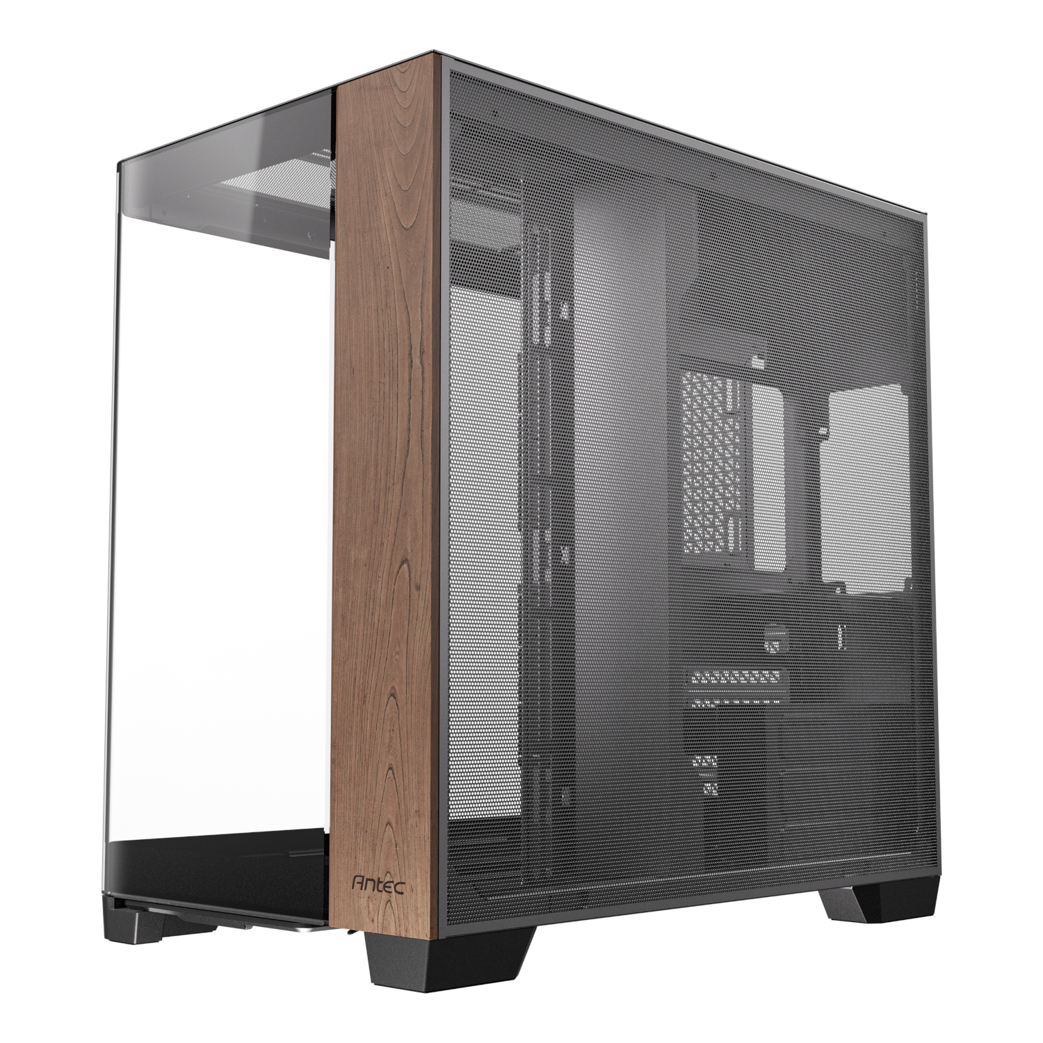 Antec C8 Curved Wood E-ATX | ATX | Micro-ATX | ITX Dual Chamber Gaming Chassis - Black