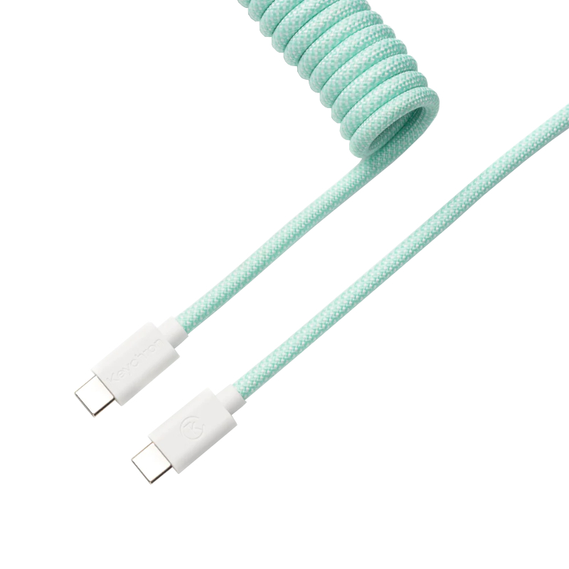 CAB-18_wr_01.jpeg Keychron Coiled Aviator Cable - Mint/Straight