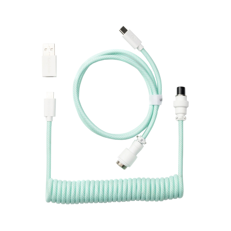 CAB-18_wr_02.jpeg Keychron Coiled Aviator Cable - Mint/Straight