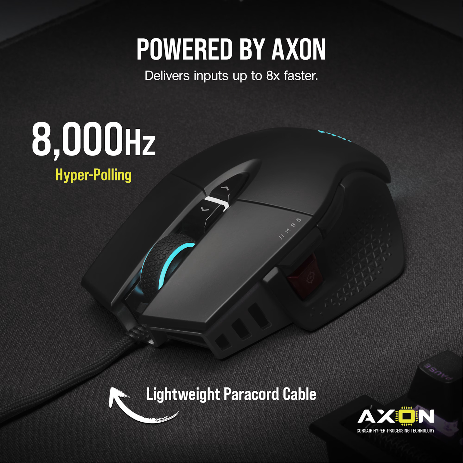 Corsair M65 RGB ULTRA Tunable FPS 26000 DPI Gaming Mouse - Black