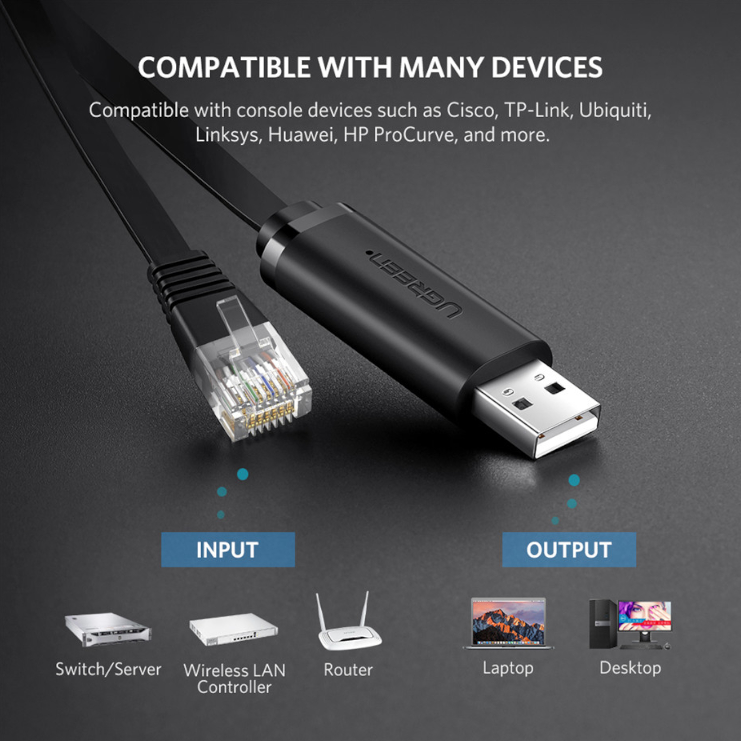 CM204-50773_UGreen-CM204-USB-to-RJ45-Console-Cable-1.5M_wr_03.jpg UGREEN USB-A to RJ45 Console Cable 1.5m