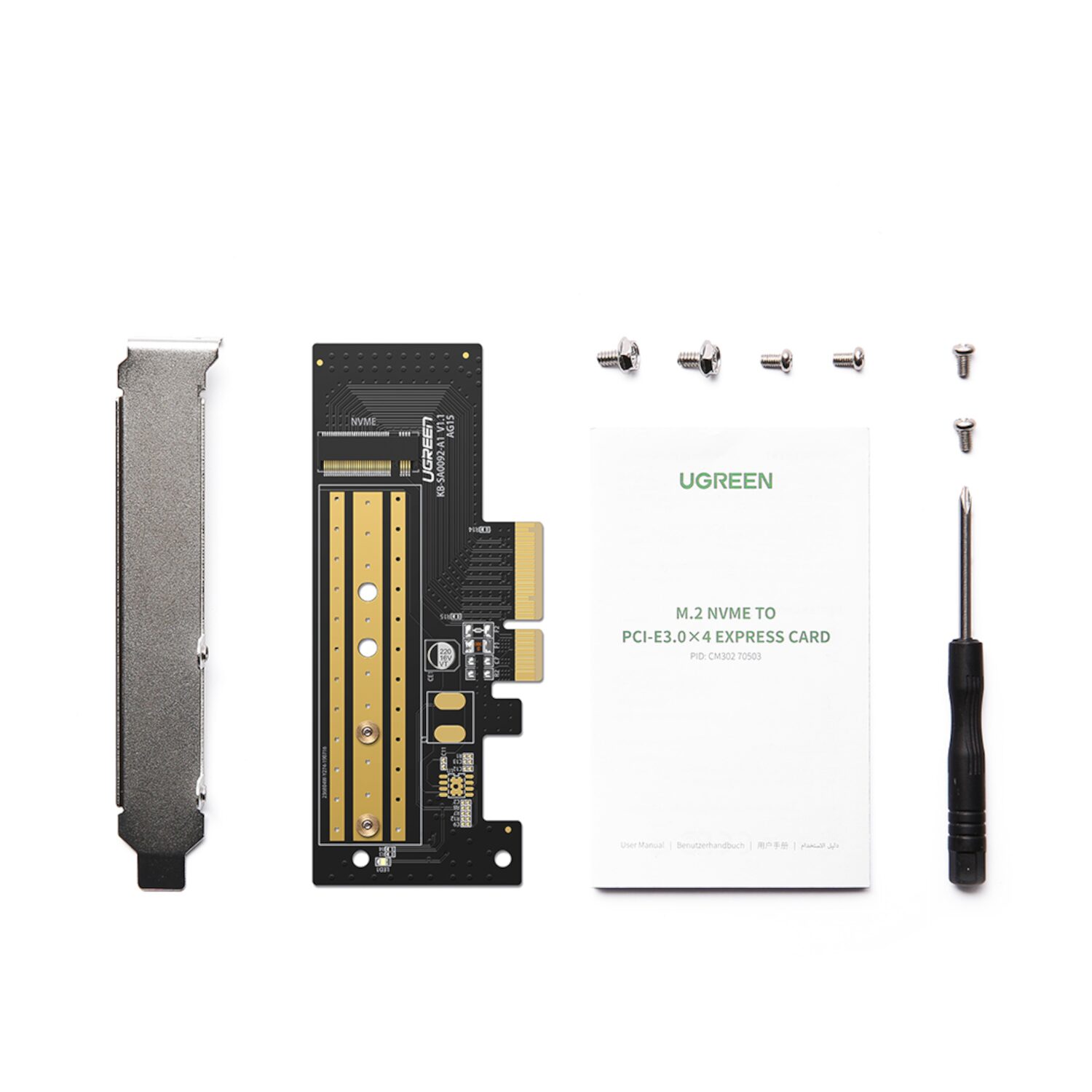 CM302-70503-wr-03.jpg UGREEN CM302 M.2 NVME to PCI-E3.0X4 Express Card