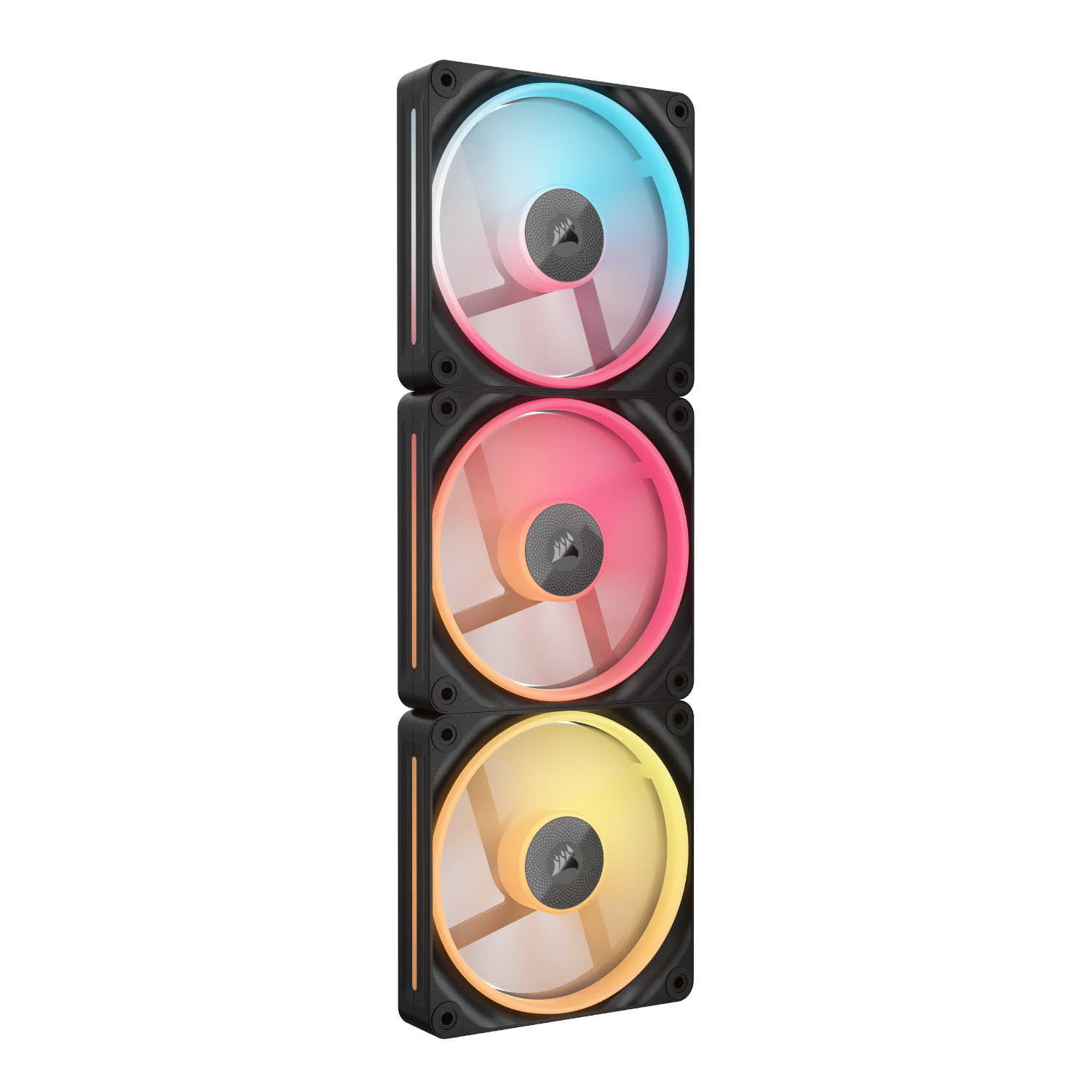 Corsair iCUE LINK LX120-R RGB 120mm PWM Reverse Fans Starter Kit 3-Pack