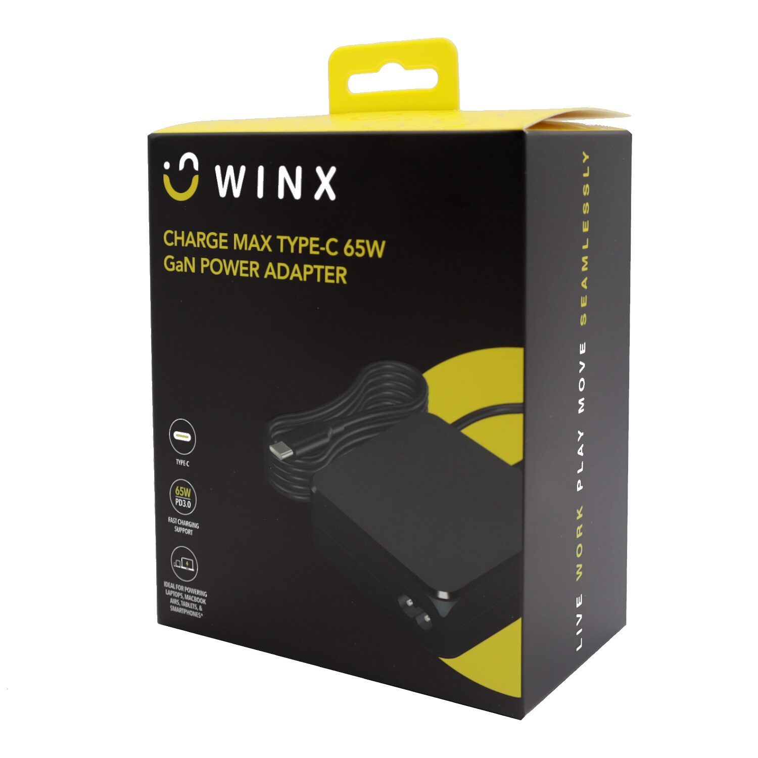 DC103-wr-01-1.jpg WINX Charge Max Type-C 65W Gan Power Adapter