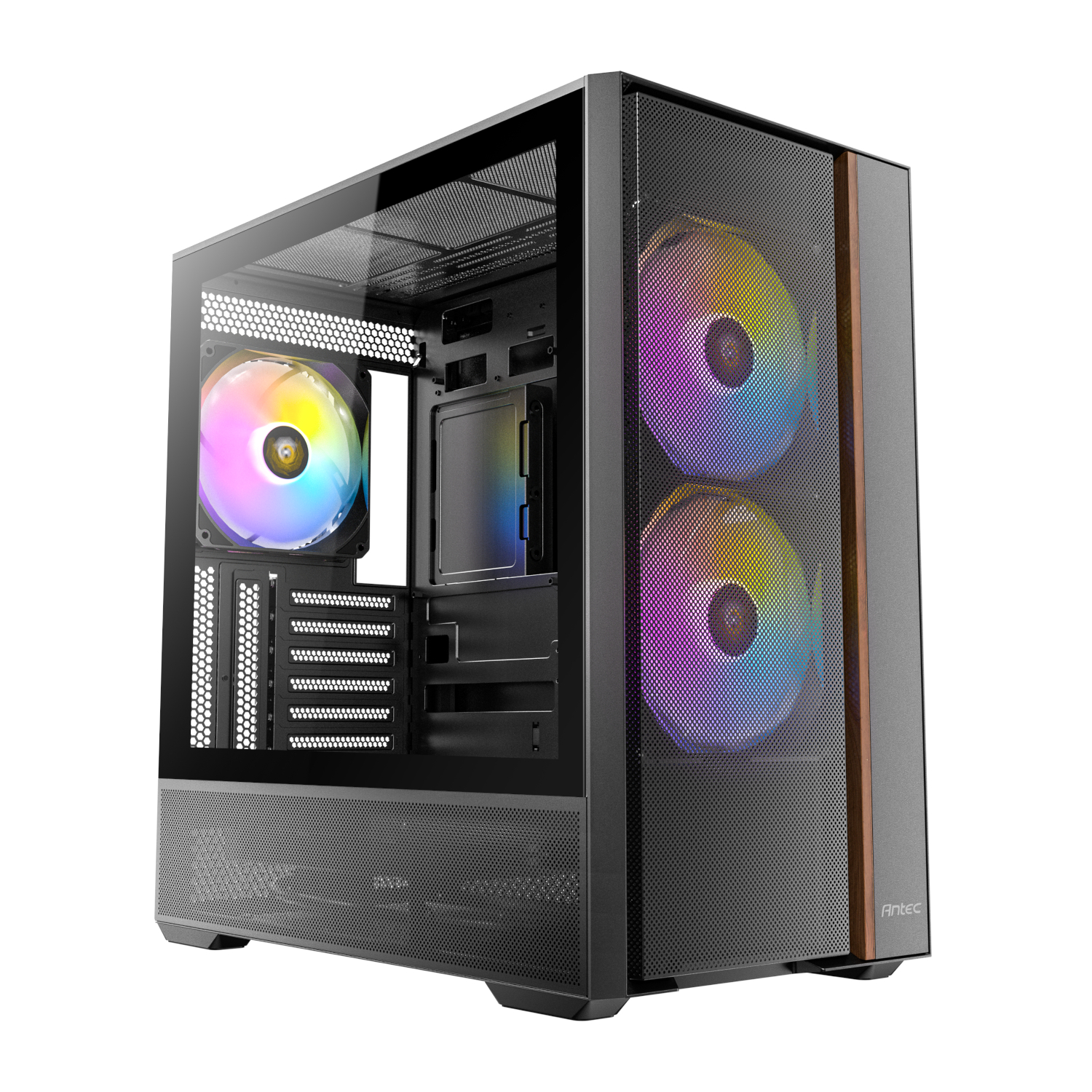 Antec FLUX Rear ARGB ATX Mid Tower Gaming Chassis - Black