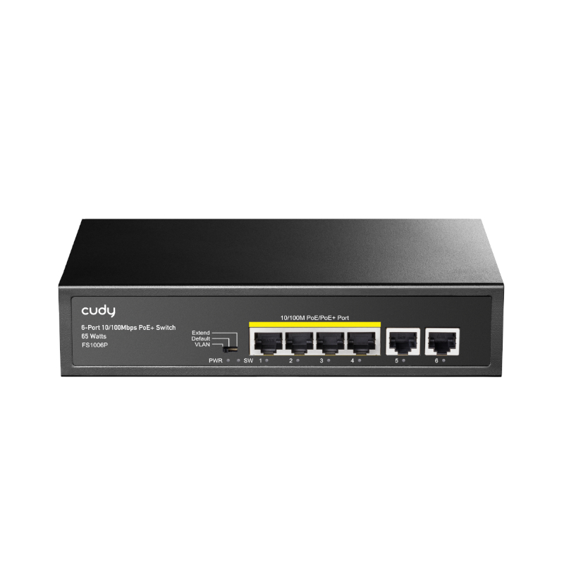 FS1006P_wr_01.jpeg Cudy 6-Port Ethernet Unmanaged Switch - 4 Ports POE