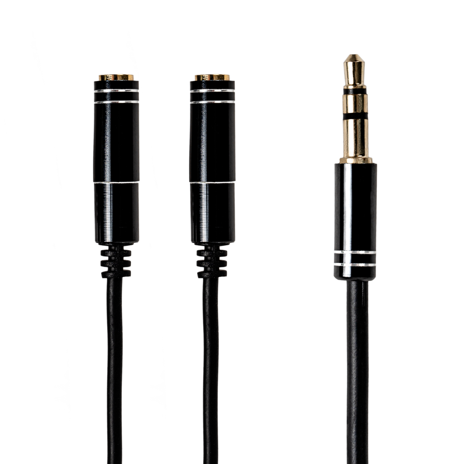 GAP35M2F_wr_01a.jpg Gizzu 3-Pole Audio Splitter Cable - Black