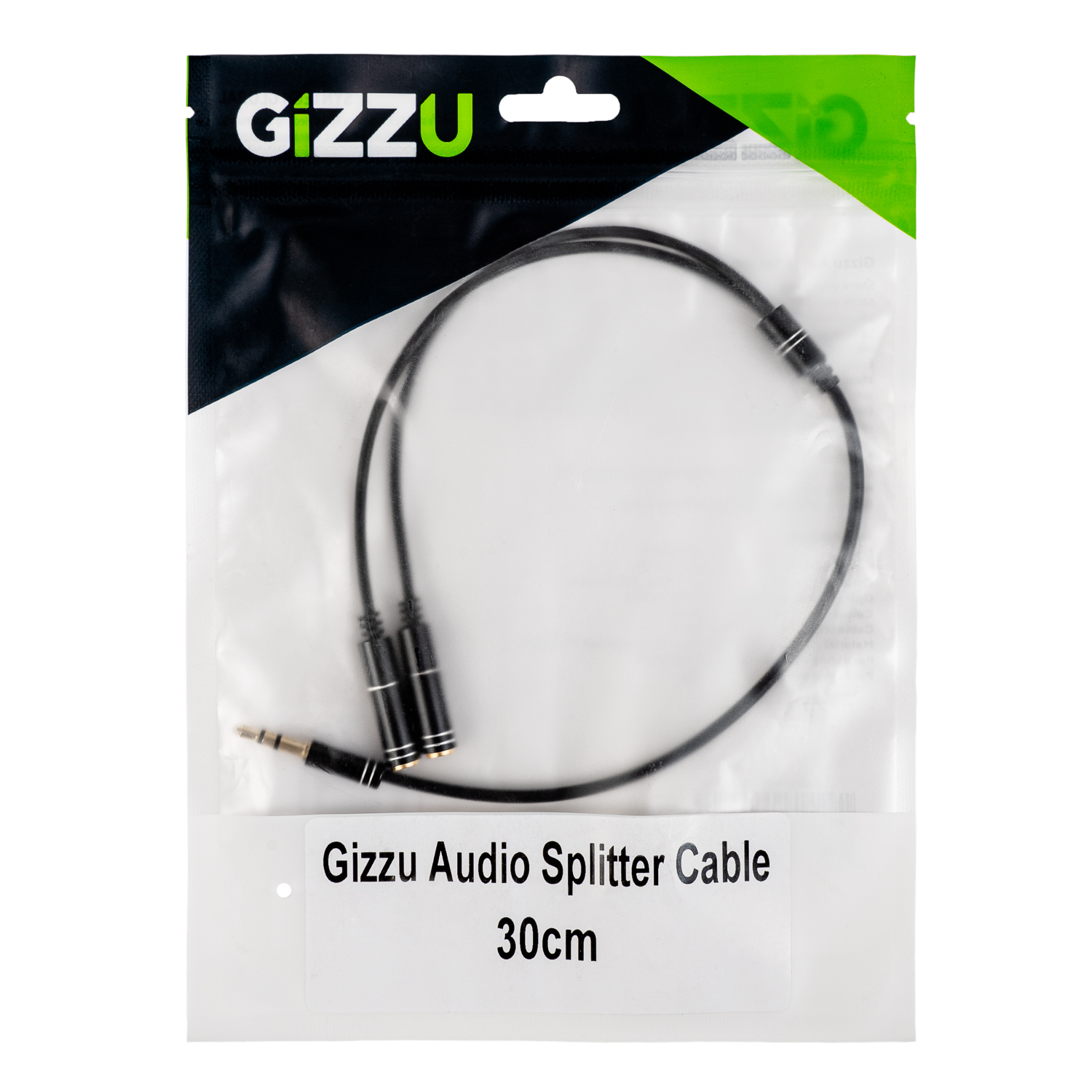 GAP35M2F_wr_05a.jpg Gizzu 3-Pole Audio Splitter Cable - Black