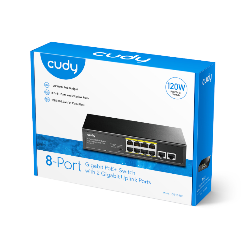 GS1010PE_wr_04.jpeg Cudy 8-Port Gigabit PoE+ Unmanaged Switch