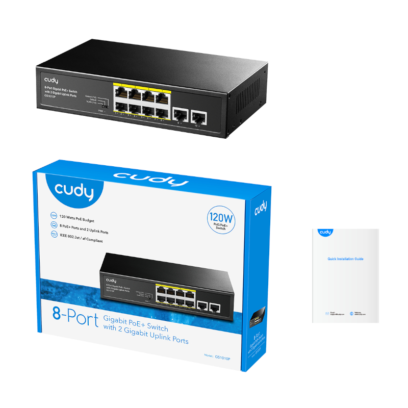 GS1010PE_wr_05.jpeg Cudy 8-Port Gigabit PoE+ Unmanaged Switch