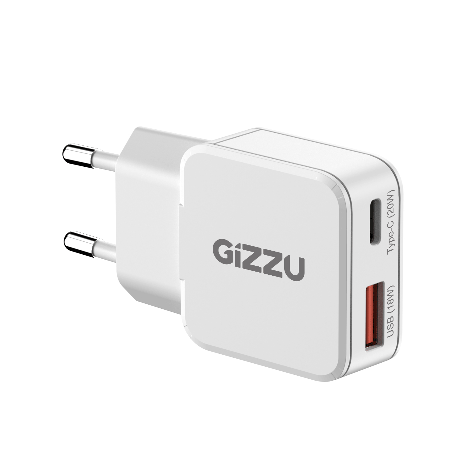 Gizzu 2-Port 20W GaN Wall Charger