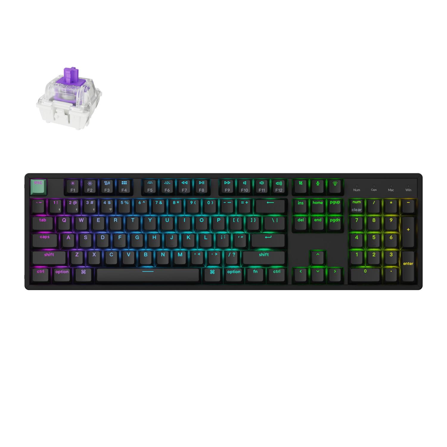 K10H-J1_Keychron-K10-HE-100-Hot-Swap-Gateron-Dbl-Rail-Nebula-Switch-RGB-Wireless-Keyboard-–-Black_wr_01a.jpg Keychron K10 HE 100% Hot-Swap Gateron Dbl-Rail Nebula Switch RGB Wireless Keyboard - Black