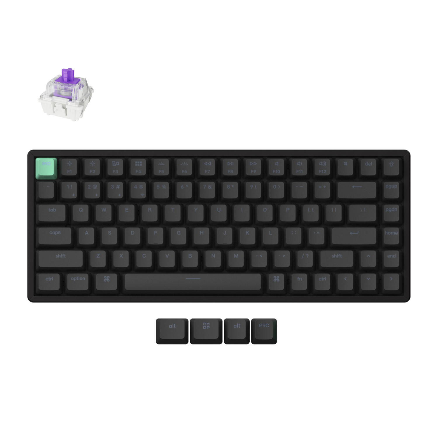 Keychron_K2H-J1_wr_01a.jpg Keychron K2 HE Wireless Standard Magnetic Custom Keyboard | NEBULA Switch