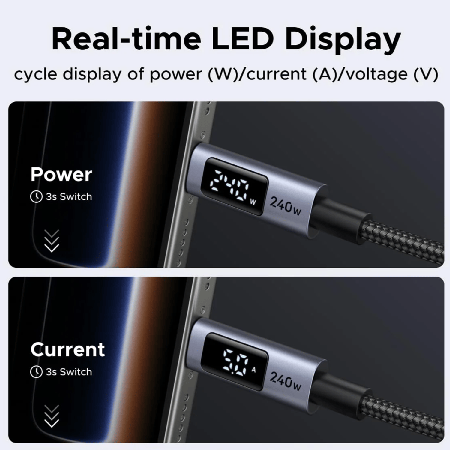 L530-65867_UGREEN_240W_USB_Type-C_Cable_with_LED_Di_wr_04.png UGREEN 240W USB Type-C Cable with LED Display 2M