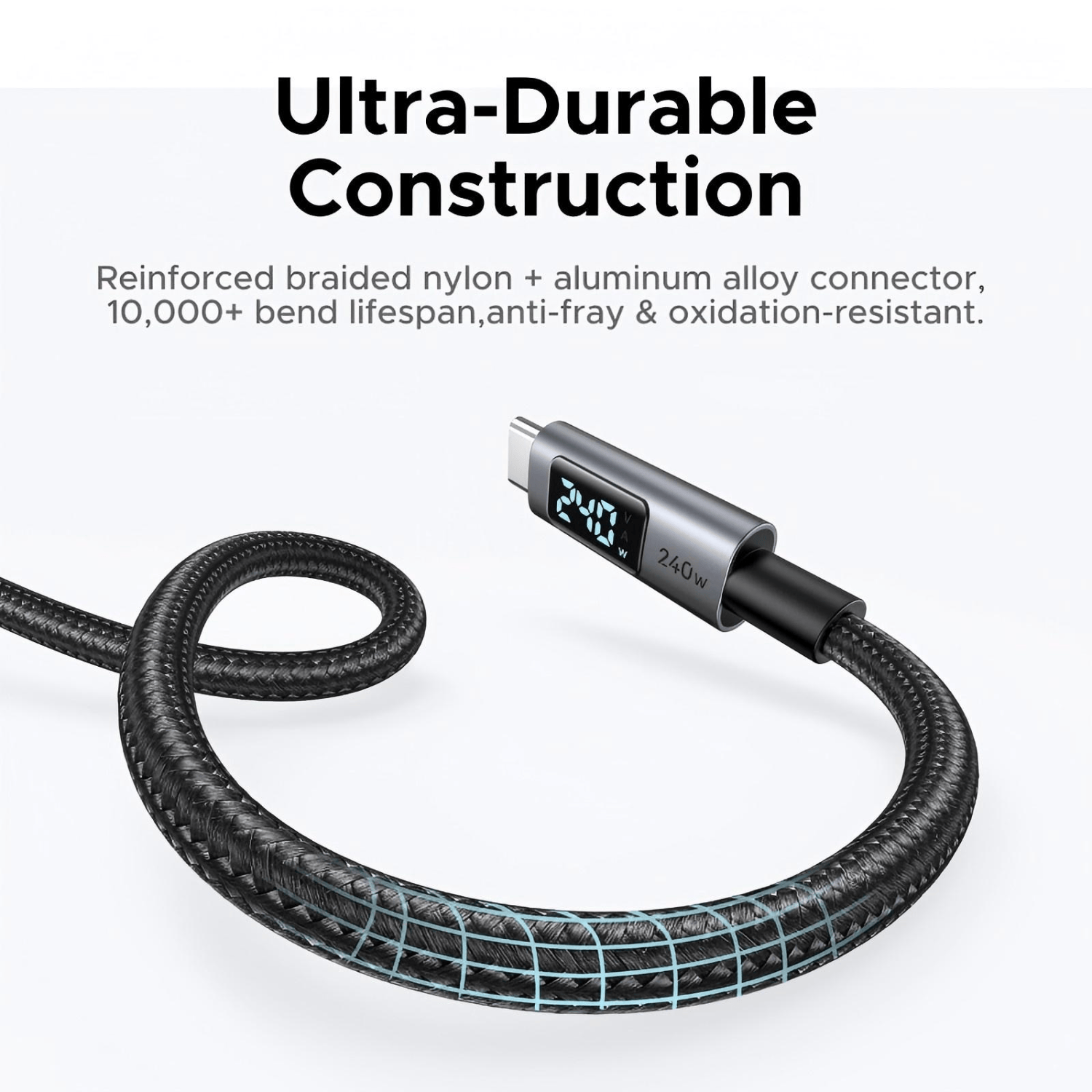 L530-65867_UGREEN_240W_USB_Type-C_Cable_with_LED_Di_wr_05.png UGREEN 240W USB Type-C Cable with LED Display 2M