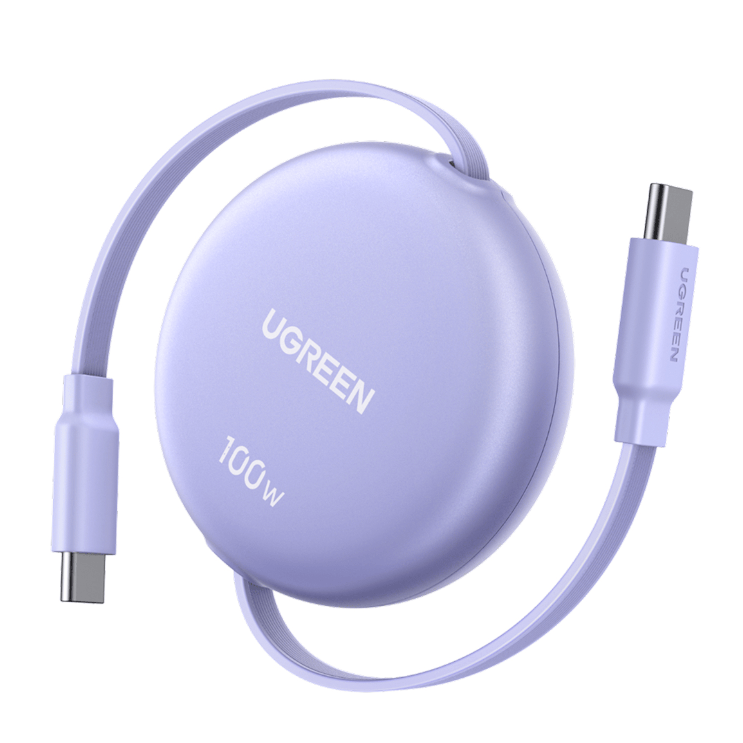 L531-95673_UGREEN_100W_Fast_Charging_Retractable_US_wr_01.png UGREEN 100W Fast Charging Retractable USB Type-C Cable 1M - Purple