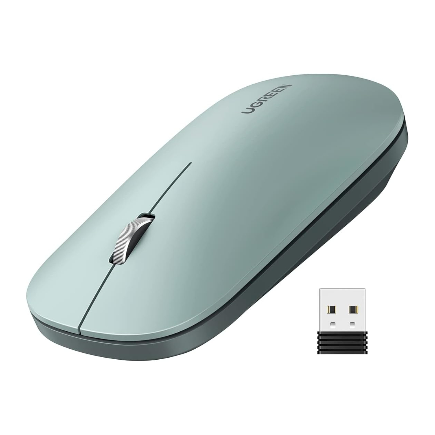MU001-90374_UGreen-Portable-2.4GHz-Wireless-Mouse-Green_wr_01.jpg UGREEN Portable 2.4GHz Wireless Mouse - Green