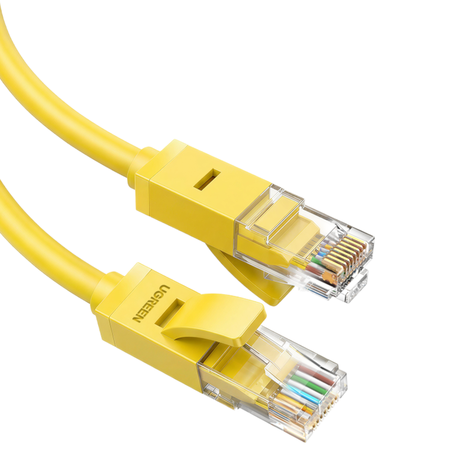 NW102-95804_-UGREEN-Cat6-RJ45-Gigabit-Ethernet-Cable-Ylw_01.jpeg UGREEN RJ45 CAT6 0.5m LAN Network Cable - (1Gbps, 250MHz) - Yellow