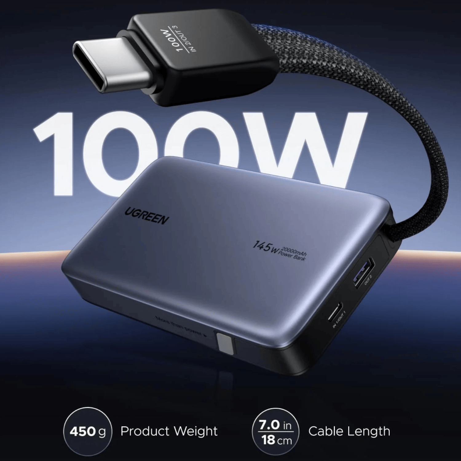 PB551-55992B_UGREEN_Nexode_145W_20000mAh_Power_Bank_w_wr_03.png UGREEN Nexode 145W 20000mAh Power Bank with built-in USB Type-C Cable