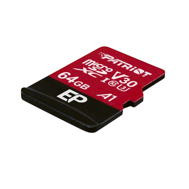 PEF64GEP31MCX_wr_02.jpg Patriot EP V30 A1 64GB Micro SDXC Card + Adapter
