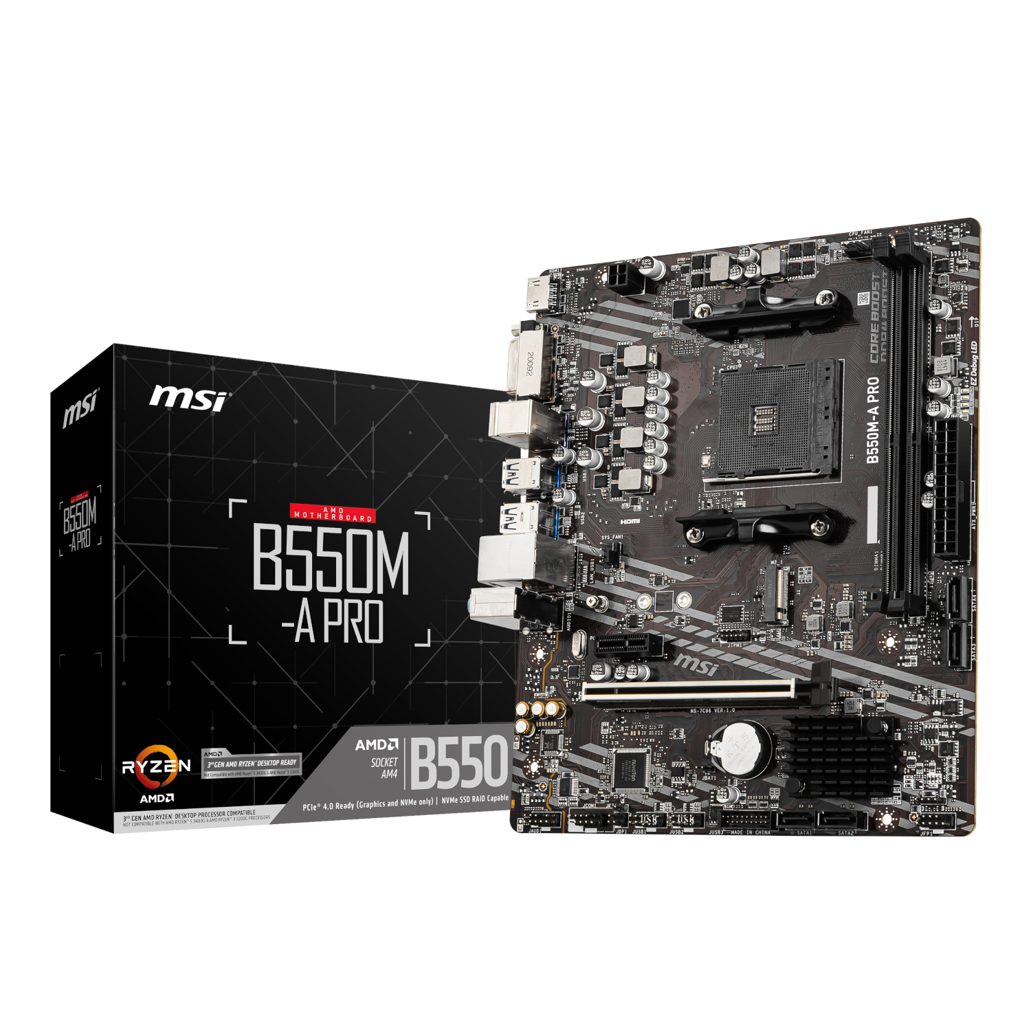 PROB550M-APRO_MSI-B550M-A-Pro-AM4-M-ATX-Motherboard-Black_wr_01a.jpg MSI B550M-A Pro AM4 M-ATX Motherboard