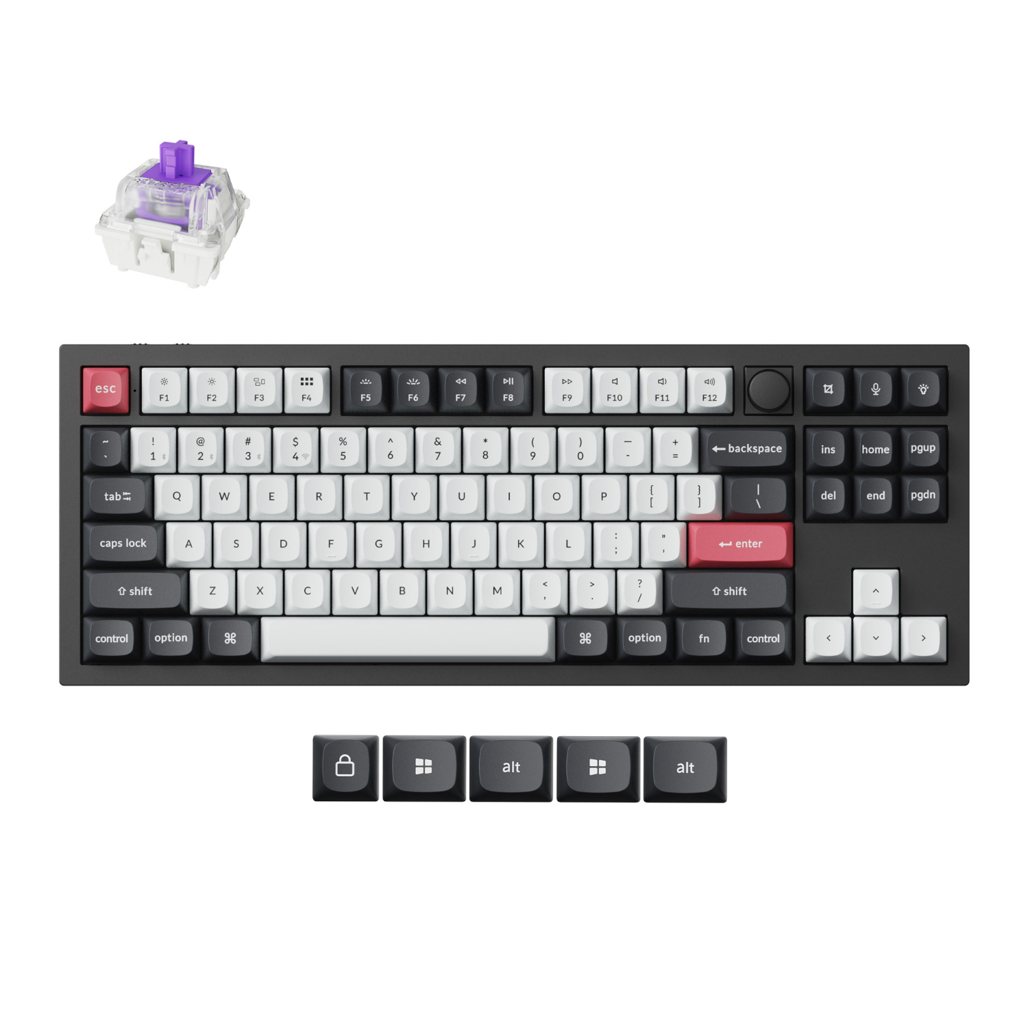 Q3H-M1_Keychron-Q3-HE-QMK-80-Wireless-Custom-Mechanical-Keyboard-Nebula-Switch-–-Carbon-Black_wr_01a.jpg Keychron Q3 HE QMK 80% Wireless Custom Mechanical Keyboard (Nebula Switch) – Carbon Black