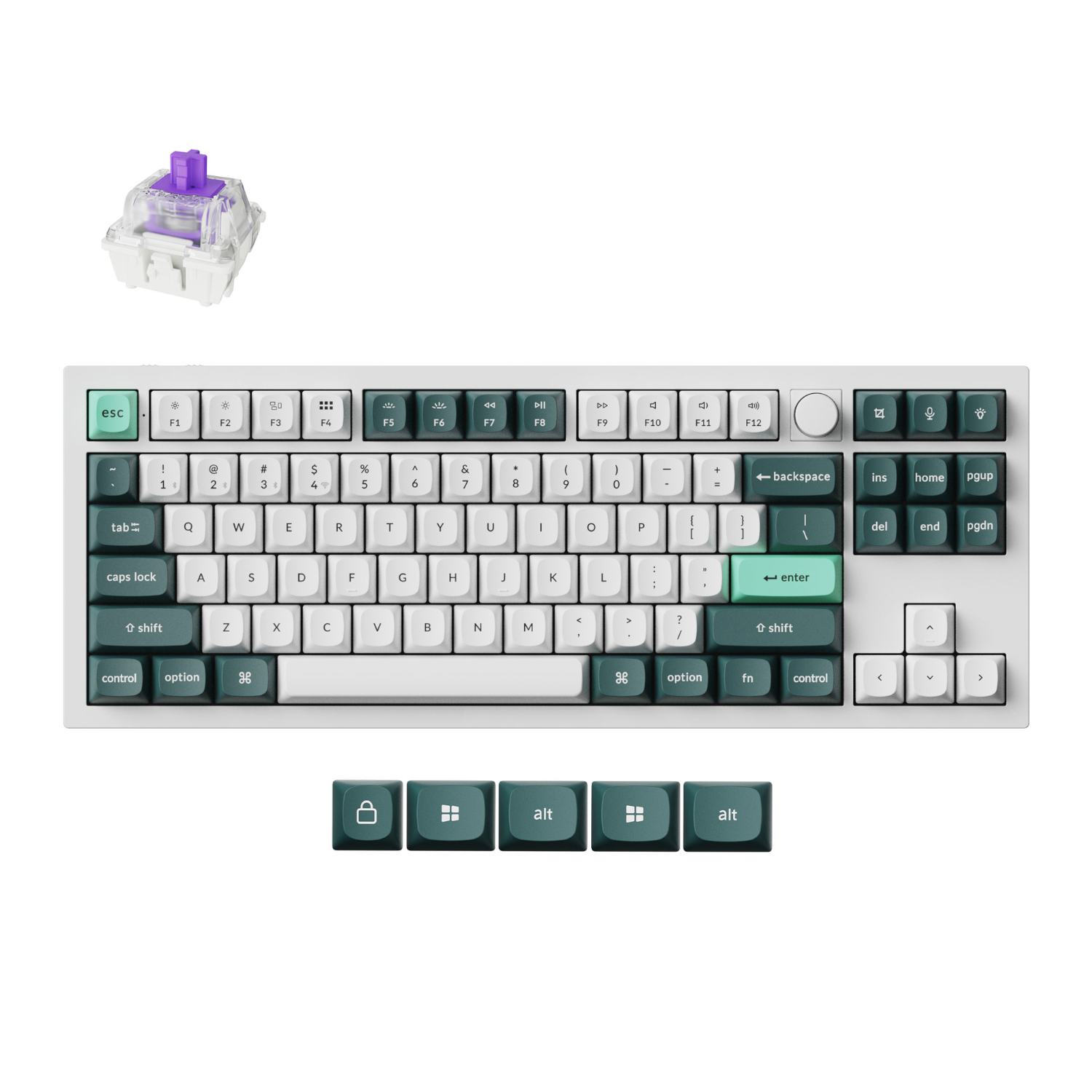 Q3H-P1_Keychron-Q3-HE-QMK-Wireless-Custom-Keyboard-Nebula-Switch-Shell-White_wr_01a.jpg Keychron Q3 HE QMK 80% Wireless Custom Mechanical Keyboard (Nebula Switch) - Shell White