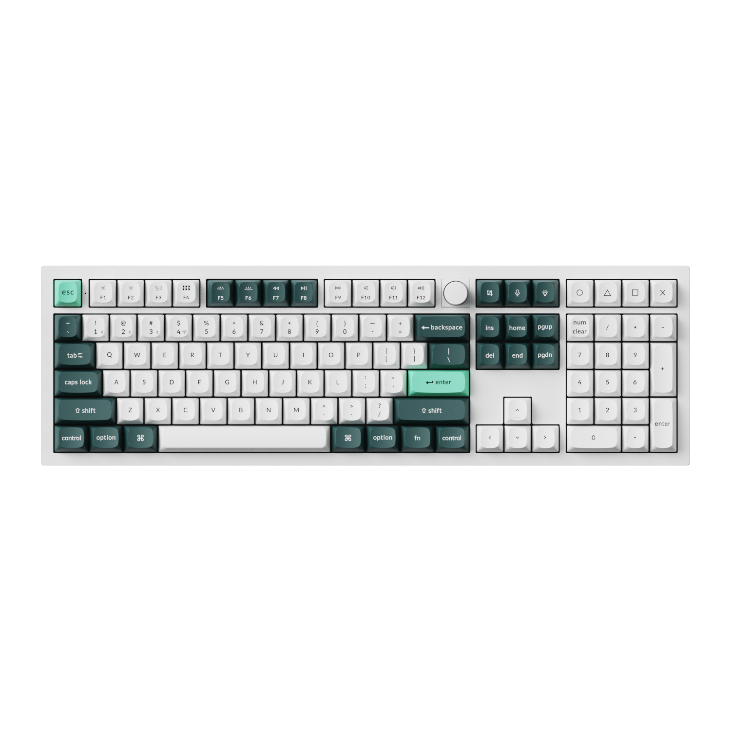 Keychron Q6 HE QMK Full-size Wireless Custom Mechanical Keyboard (Nebula Switch) – Shell White