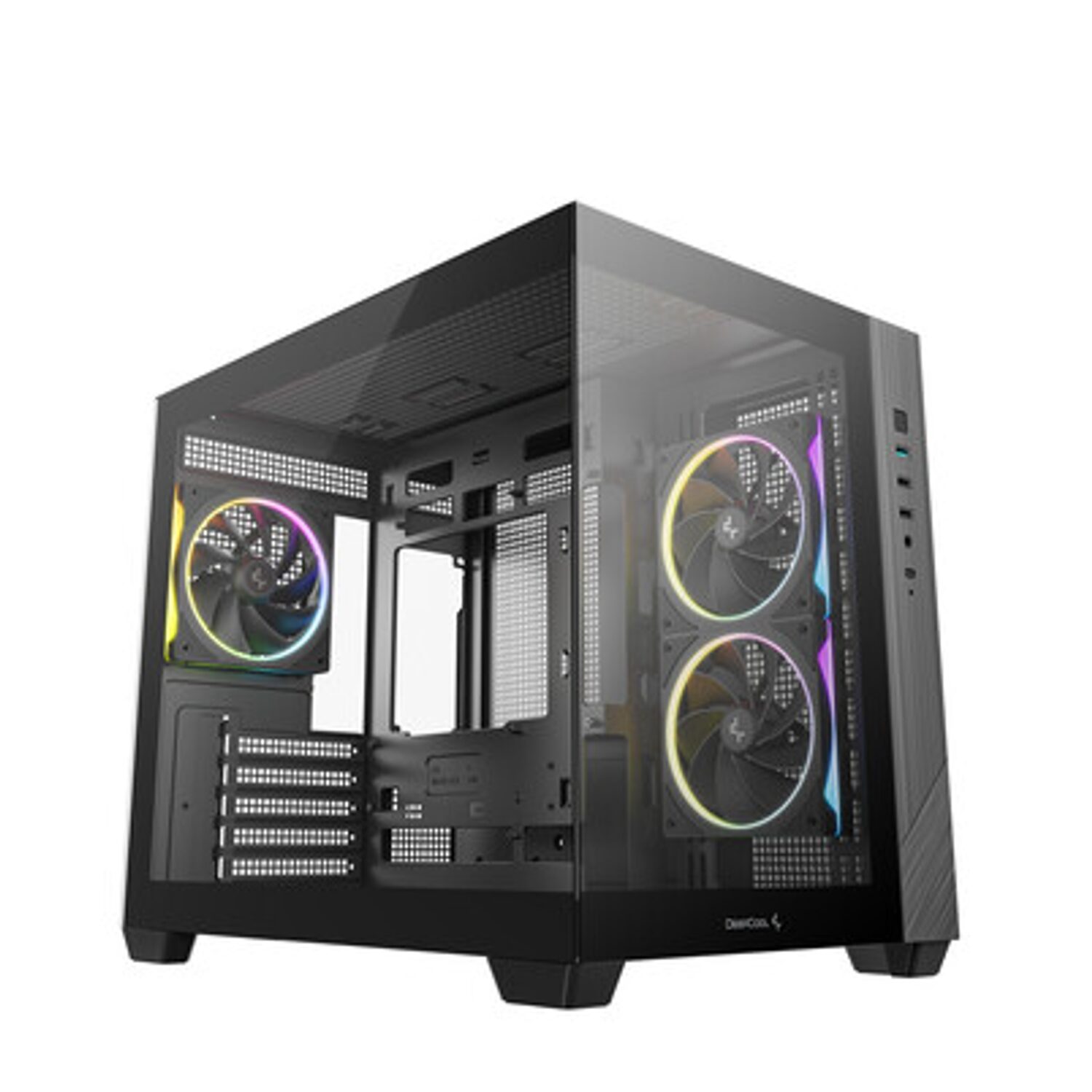 R-CG330-BKNGM3-G_DEEPCOOL_CHASSIS_CG330_5F_MATX_ARGB_BK_wr_11.jpg Deepcool CG330 3F Panoramic Dual-Chamber Micro-ATX Gaming Chassis - Black