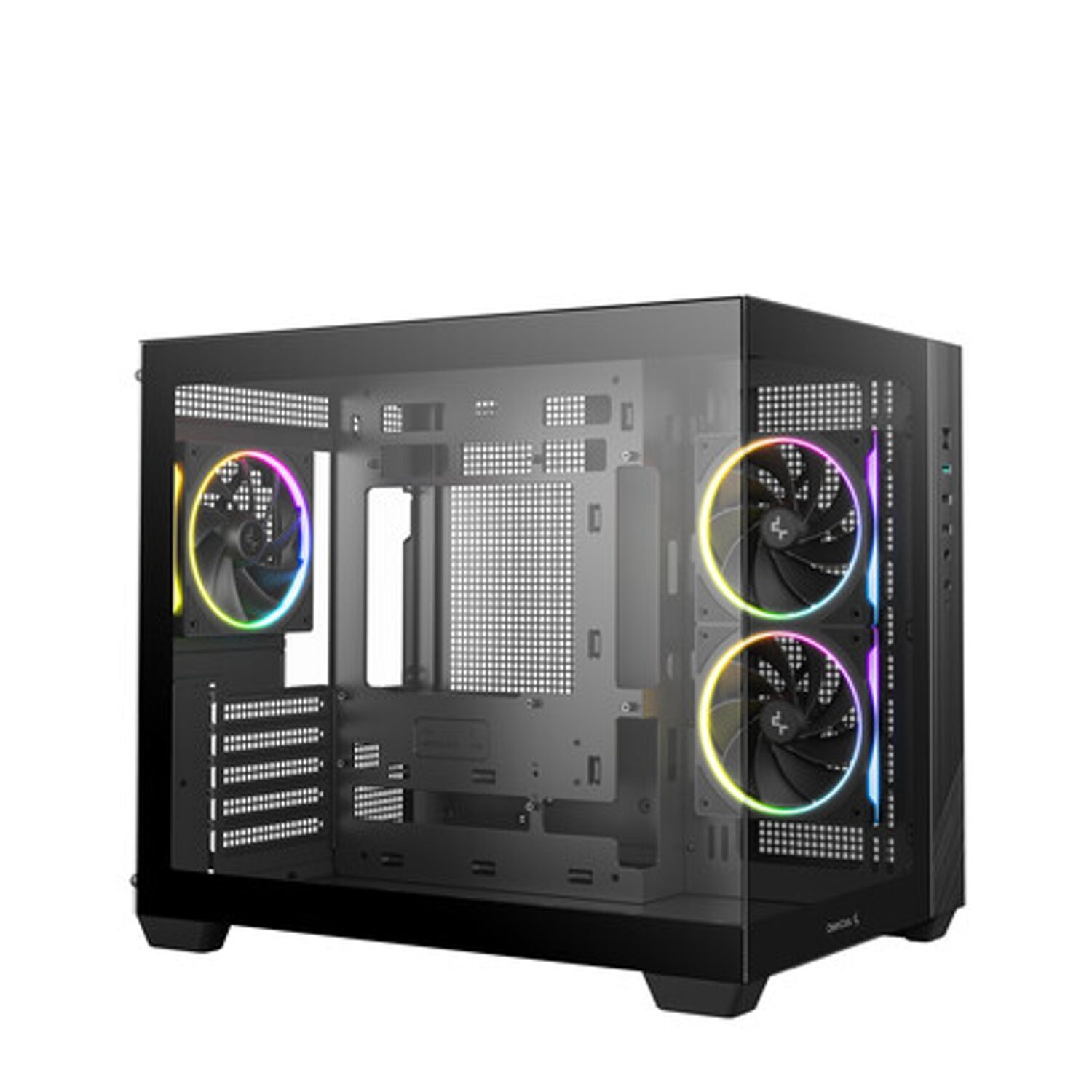 R-CG330-BKNGM3-G_DEEPCOOL_CHASSIS_CG330_5F_MATX_ARGB_BK_wr_12.jpg Deepcool CG330 3F Panoramic Dual-Chamber Micro-ATX Gaming Chassis - Black
