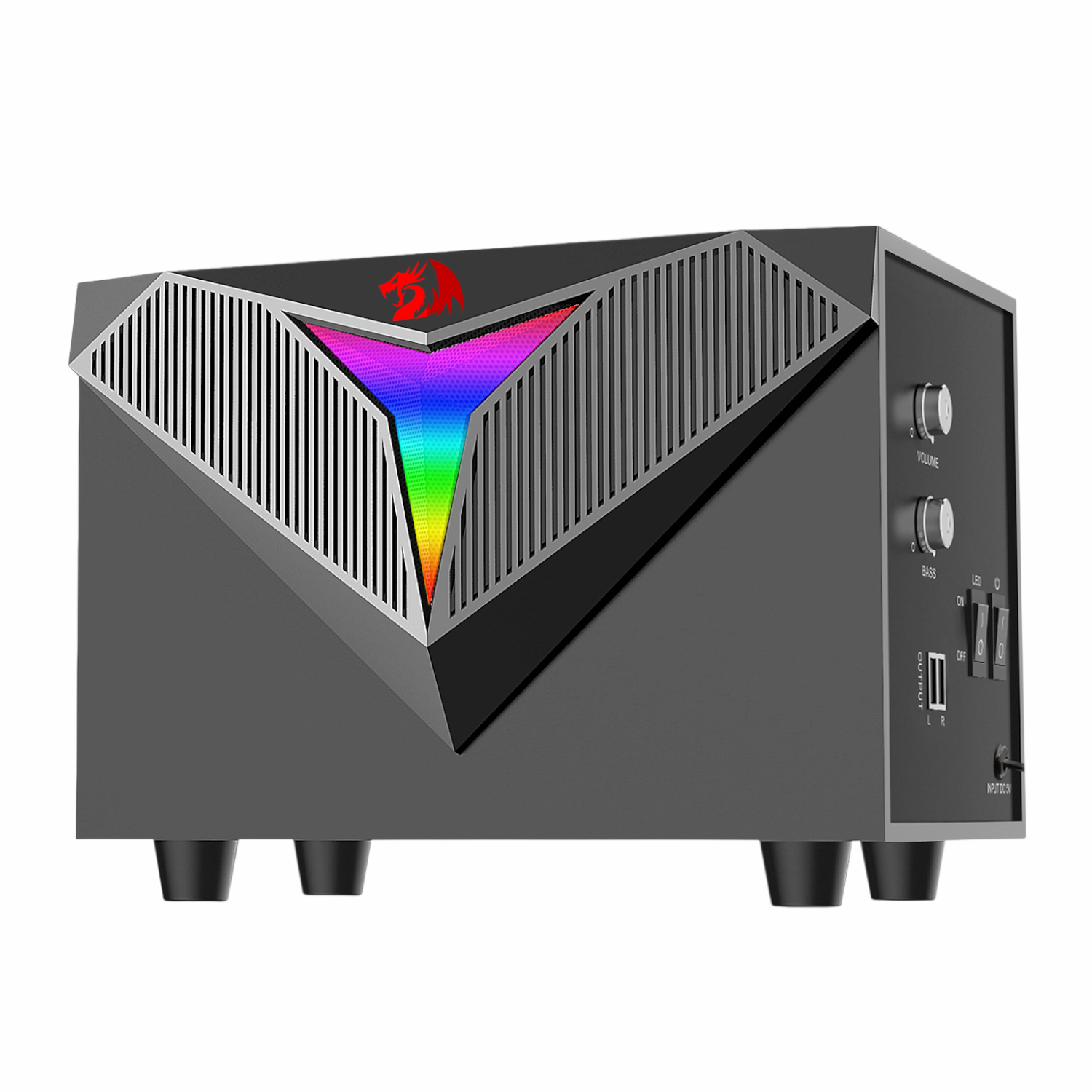 REDRAGON 2.1 Satellite Speaker TOCCATA RGB 11W Gaming Speaker - Black