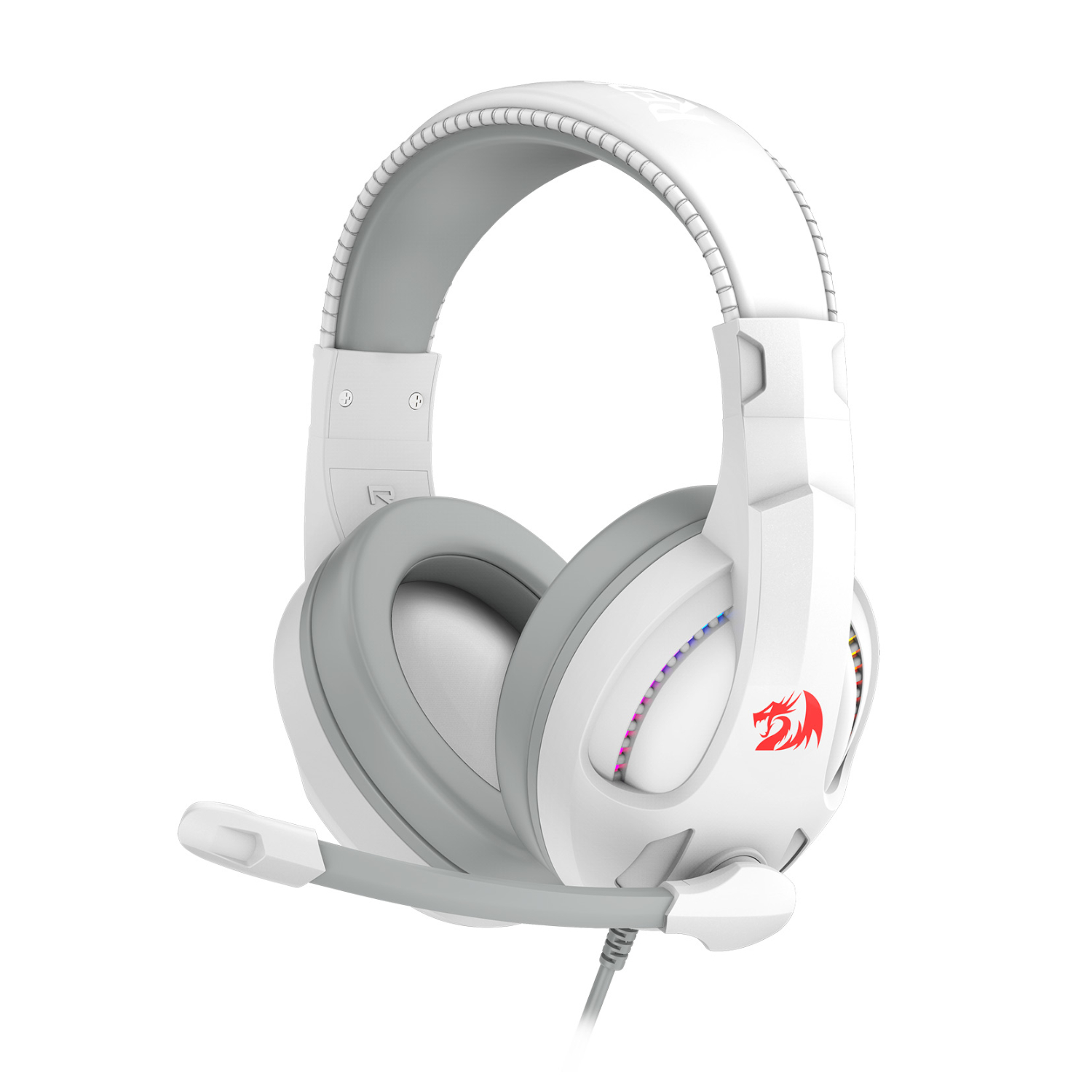 Redragon H211 CRONUS Surround Sound RGB Wired Gaming Headset – White
