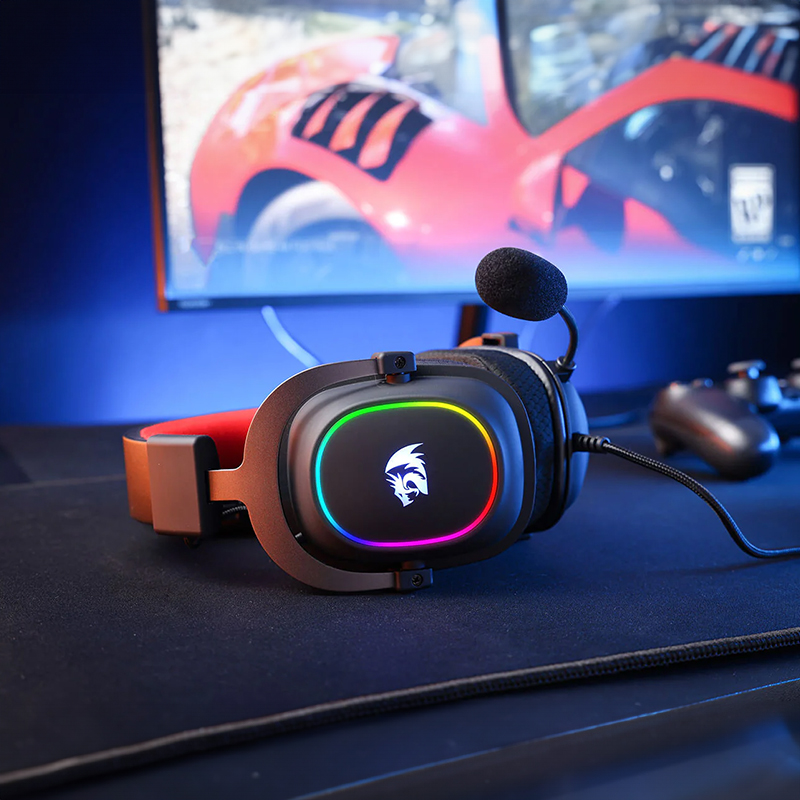 REDRAGON Over-Ear ZEUS-X USB RGB Gaming Headset - Black