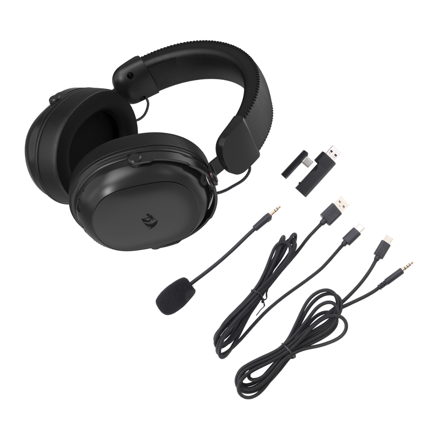 Redragon H893 CROSSFIRE Over-Ear Wireless Gaming Headset - Black