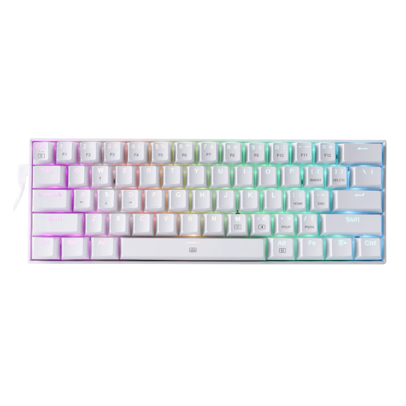 REDRAGON DRAGONBORN Wired Mechanical Keyboard RGB67Key Design - White