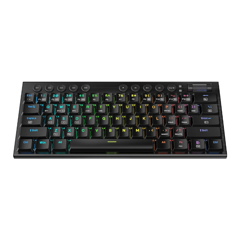 RD-K632RGB-PRO_wr_03.jpg REDRAGON Horus Mini Pro 61Key Wireless Bluetooth Red Switch RGB Low Profile Gaming Mechanical Keyboard - Black